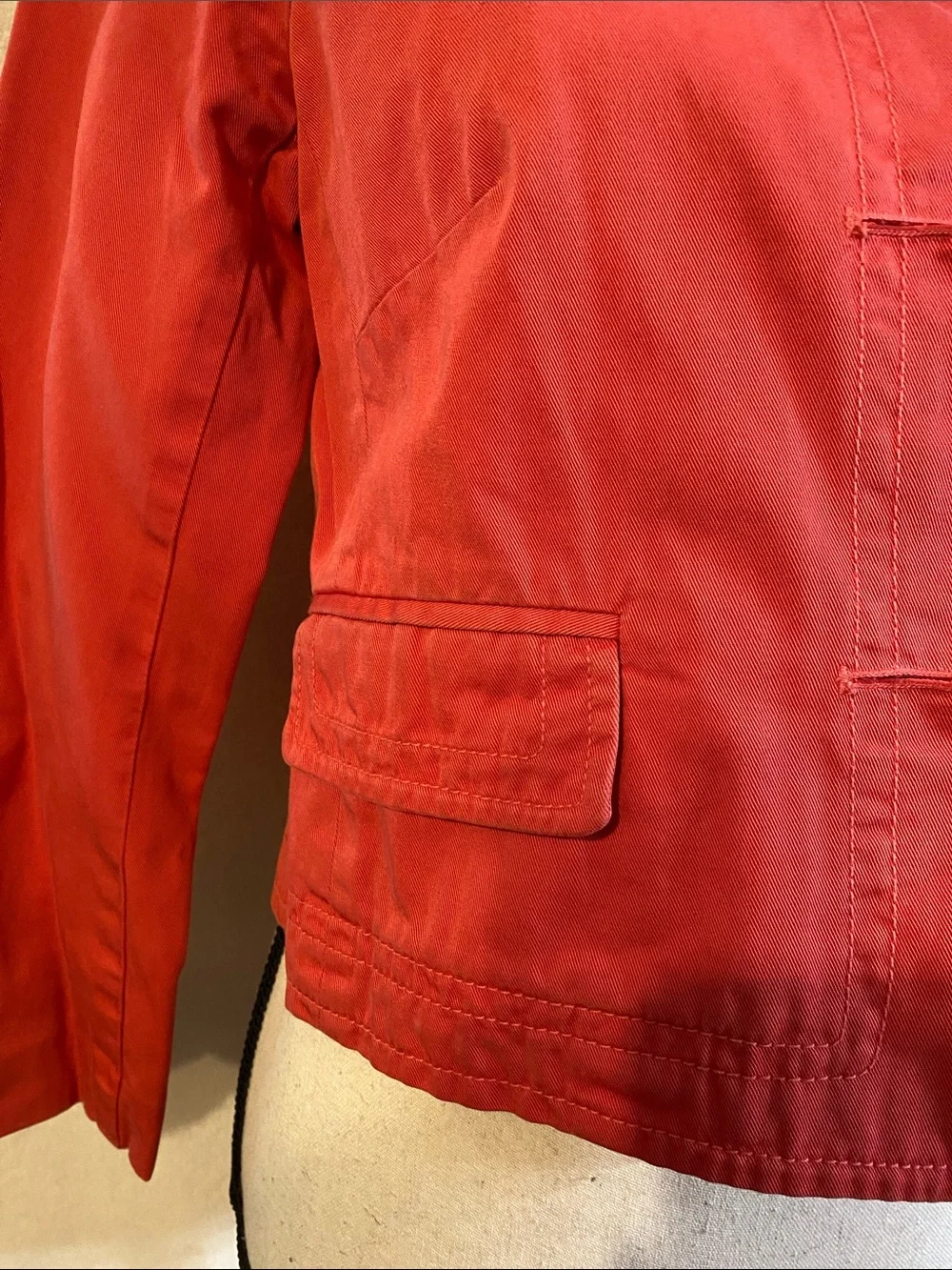 J. Crew strawberry ice pink cotton twill cropped chino Colette jacket